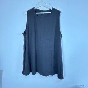 J.Jill Wearever Womens Black Sleeveless Tank Top Plus Size 4X Stretch Casual New